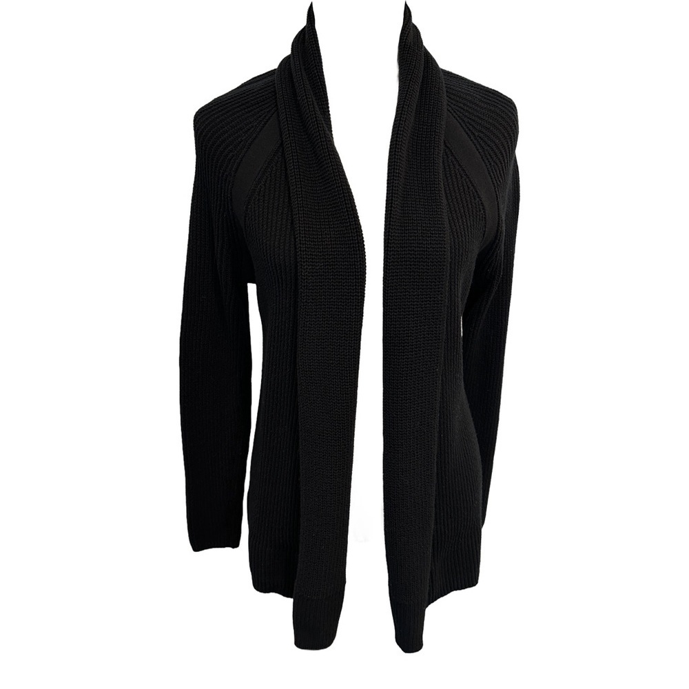 Vince Chunky Ribbed Cardigan Black‎ Medium